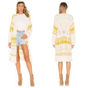 Free People Astrid Knit Midi Cardigan Duster